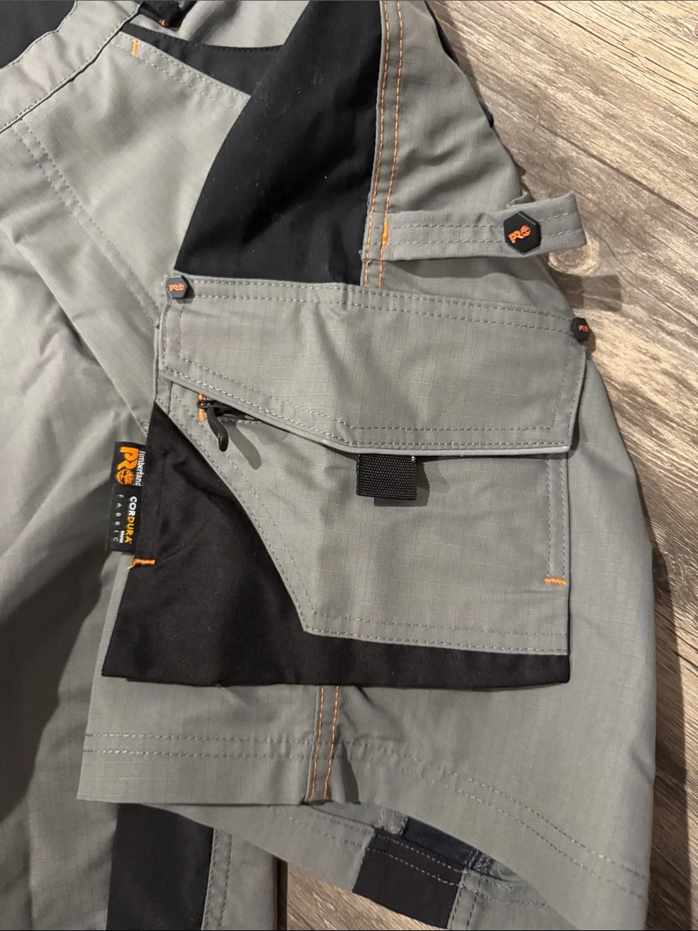Timberland PRO Gray and Black Cargo Work Shorts